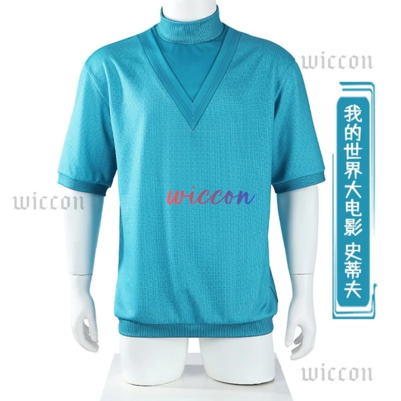 Steve Cosplay Costume Blue Top Tshirt Cosplay Set Retro Futuristic Style Role Play Suit Adventure Outfit for Men Boys
Steve Cosplay Costume Blue Top Tshirt Cosplay Set Retro Futuristic Style Role Play Suit Adventure Outfit for Men Boys