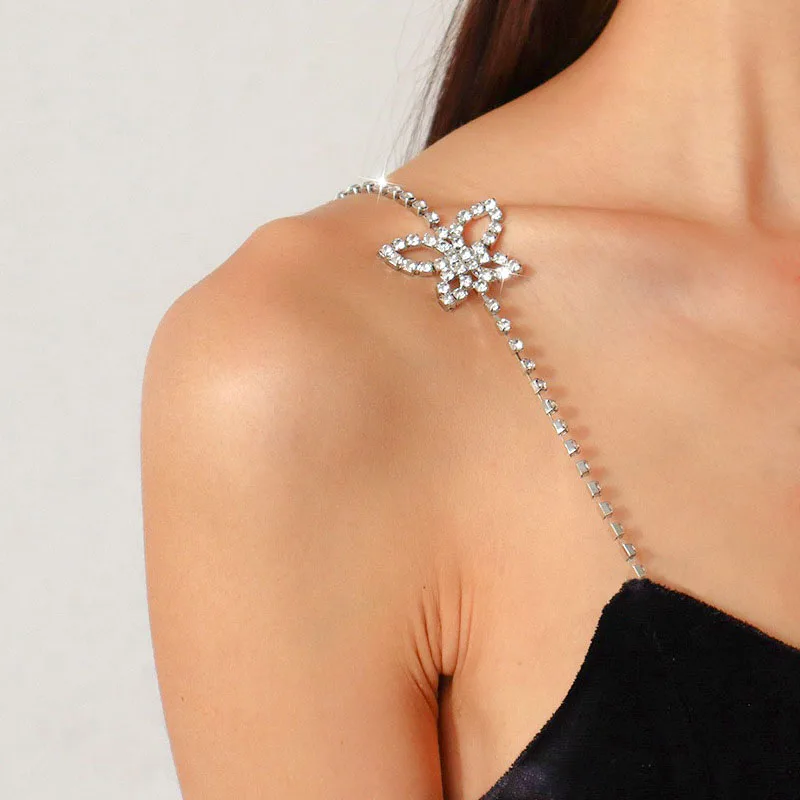Elegant Silver Body Chain Butterfly Shoulder Necklace Body Jewelry Silver Belly Chain Bridal Bachelorette Party Jewelry
Elegant Silver Body Chain Butterfly Shoulder Necklace Body Jewelry Silver Belly Chain Bridal Bachelorette Party Jewelry