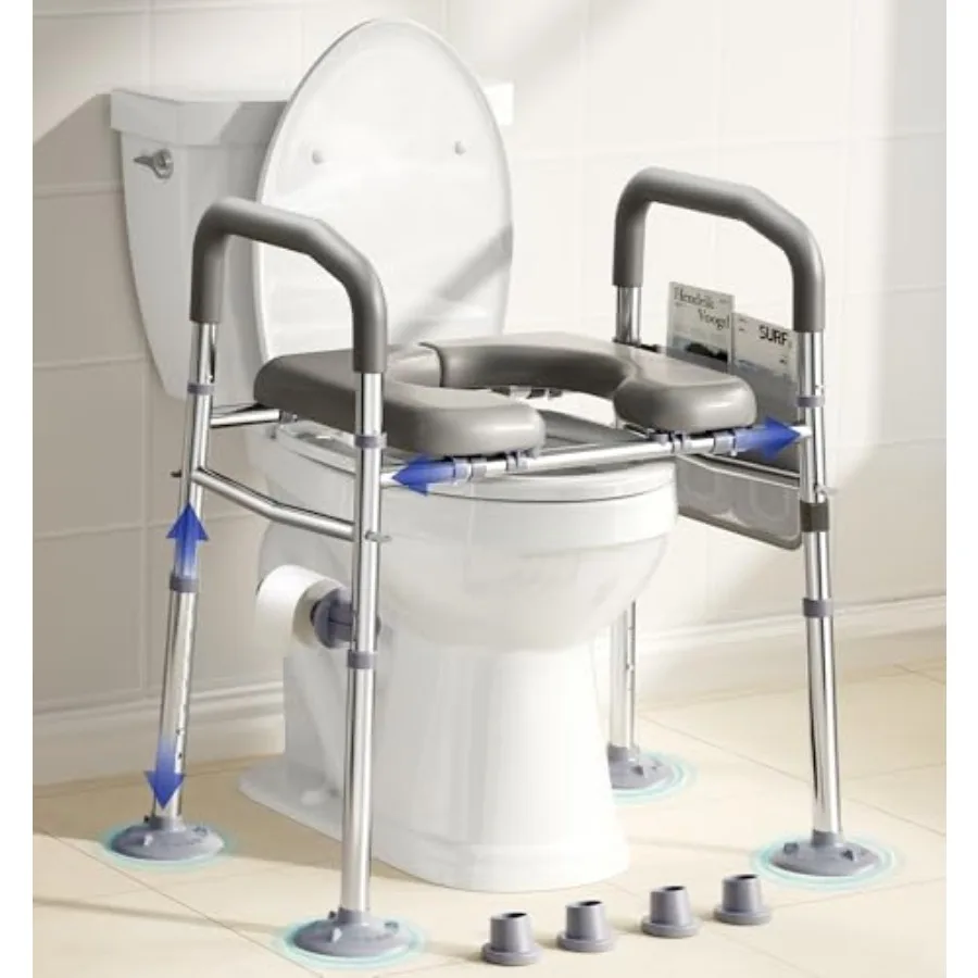Toilet Seat Risers for Seniors, 6 Width and 7 Height Adjustable Raised Toilet Seat with Handles, Elevated Toilet Seat for Elder
Toilet Seat Risers for Seniors, 6 Width and 7 Height Adjustable Raised Toilet Seat with Handles, Elevated Toilet Seat for Elder