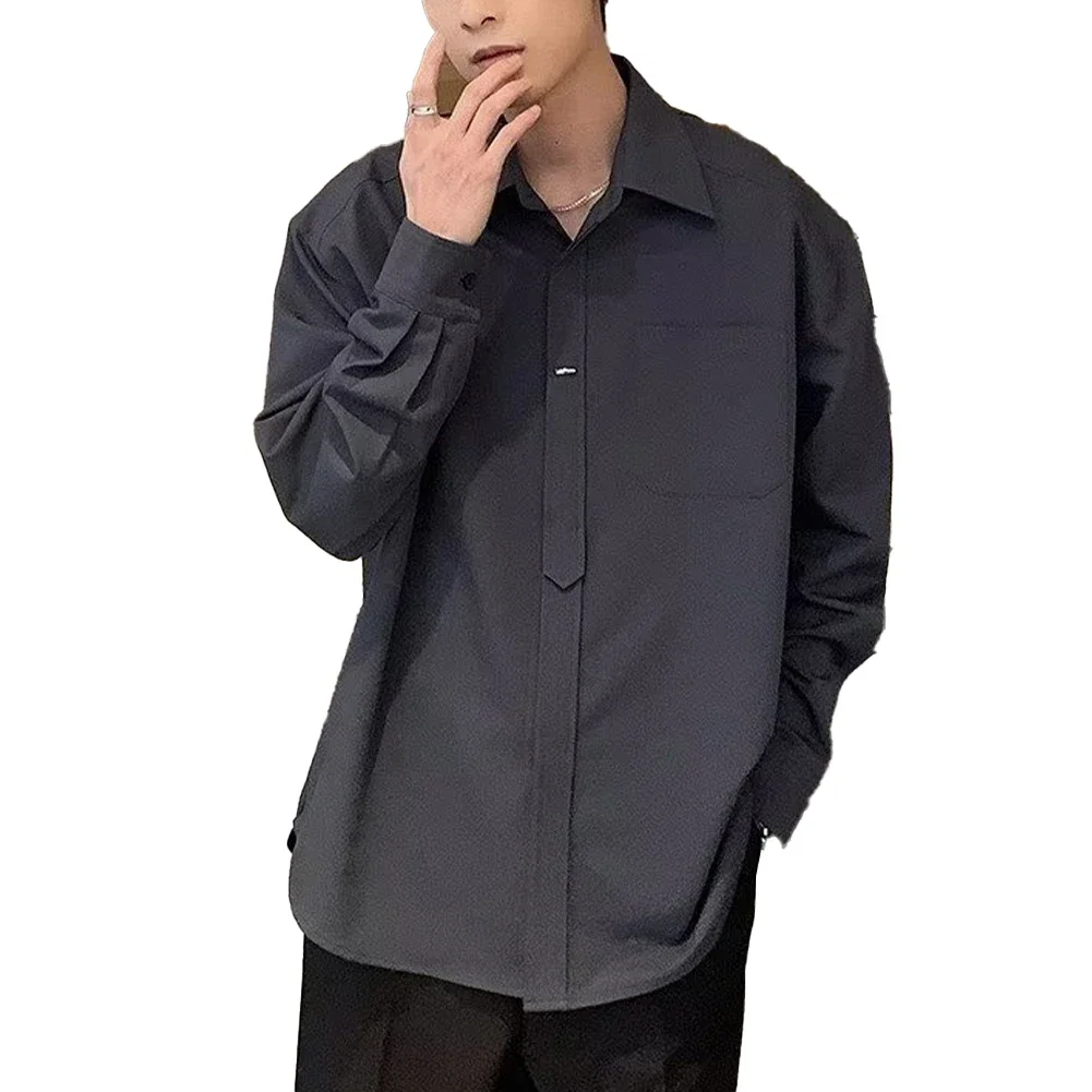 Shirt For Men High Street Fashion Casual Lapel Shirt Casual Outing Black Regular Length Comfortable Fit Daily Wear
Shirt For Men High Street Fashion Casual Lapel Shirt Casual Outing Black Regular Length Comfortable Fit Daily Wear