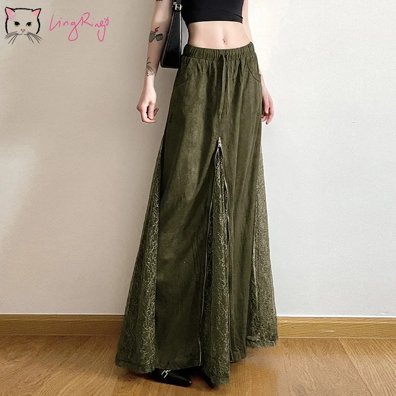 2025 New Dress Green Vintage Zip Up Lace Panel Women Tie Waist Maxi Boho Floral Print Ruffle Hem Elegant Gothic Y2K Style
2025 New Dress Green Vintage Zip Up Lace Panel Women Tie Waist Maxi Boho Floral Print Ruffle Hem Elegant Gothic Y2K Style