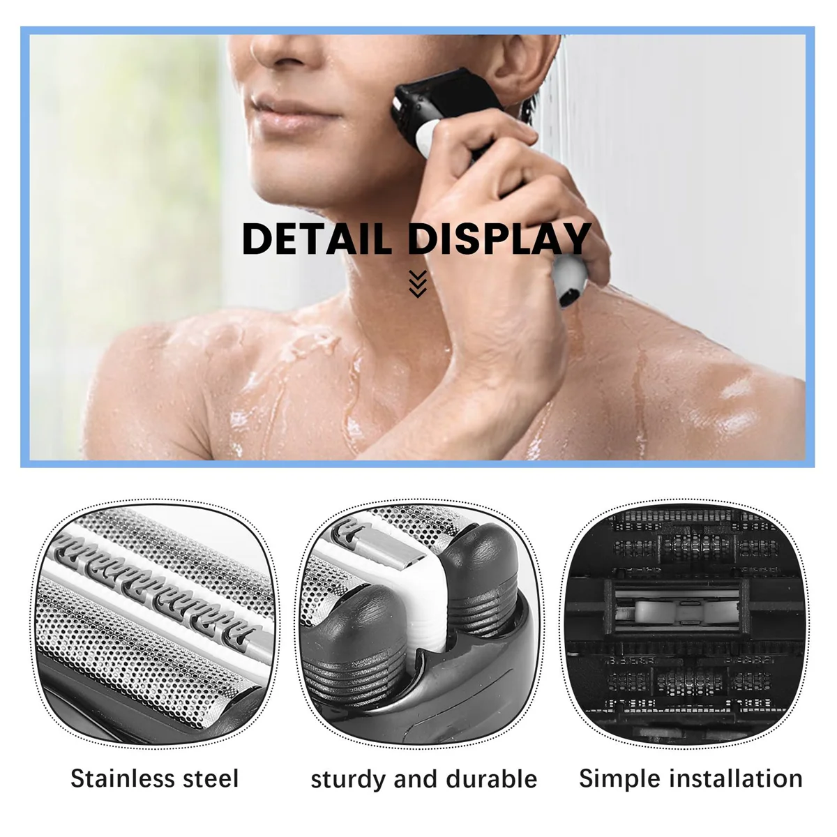 A94Z для бритвенной головки Braun 3 серии 21B 330, сетка для ножей 32B 3010S 32B 320S 3000 340, аксессуары, 32B
A94Z для бритвенной головки Braun 3 серии 21B 330, сетка для ножей 32B 3010S 32B 320S 3000 340, аксессуары, 32B