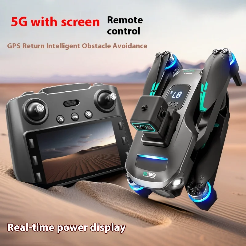 S159 GPS RC Drone 5G Профессиональный 8K HD FPV Аэрофотосъемка Двойная камера Всенаправленный БПЛА для предотвращения препятствий с экраном
S159 GPS RC Drone 5G Профессиональный 8K HD FPV Аэрофотосъемка Двойная камера Всенаправленный БПЛА для предотвращения препятствий с экраном