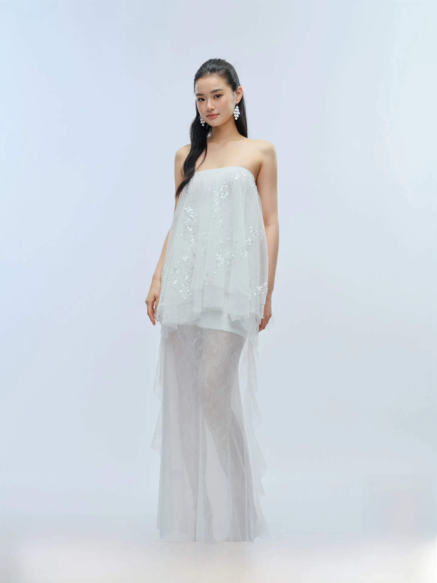 J TheChosen Shallow Melody Sequin Lace Tulle Fish Tail Half Skirt Set Women's Fashion Summer Outfit Zipper Closure Slim Fit
J TheChosen Shallow Melody Sequin Lace Tulle Fish Tail Half Skirt Set Women's Fashion Summer Outfit Zipper Closure Slim Fit