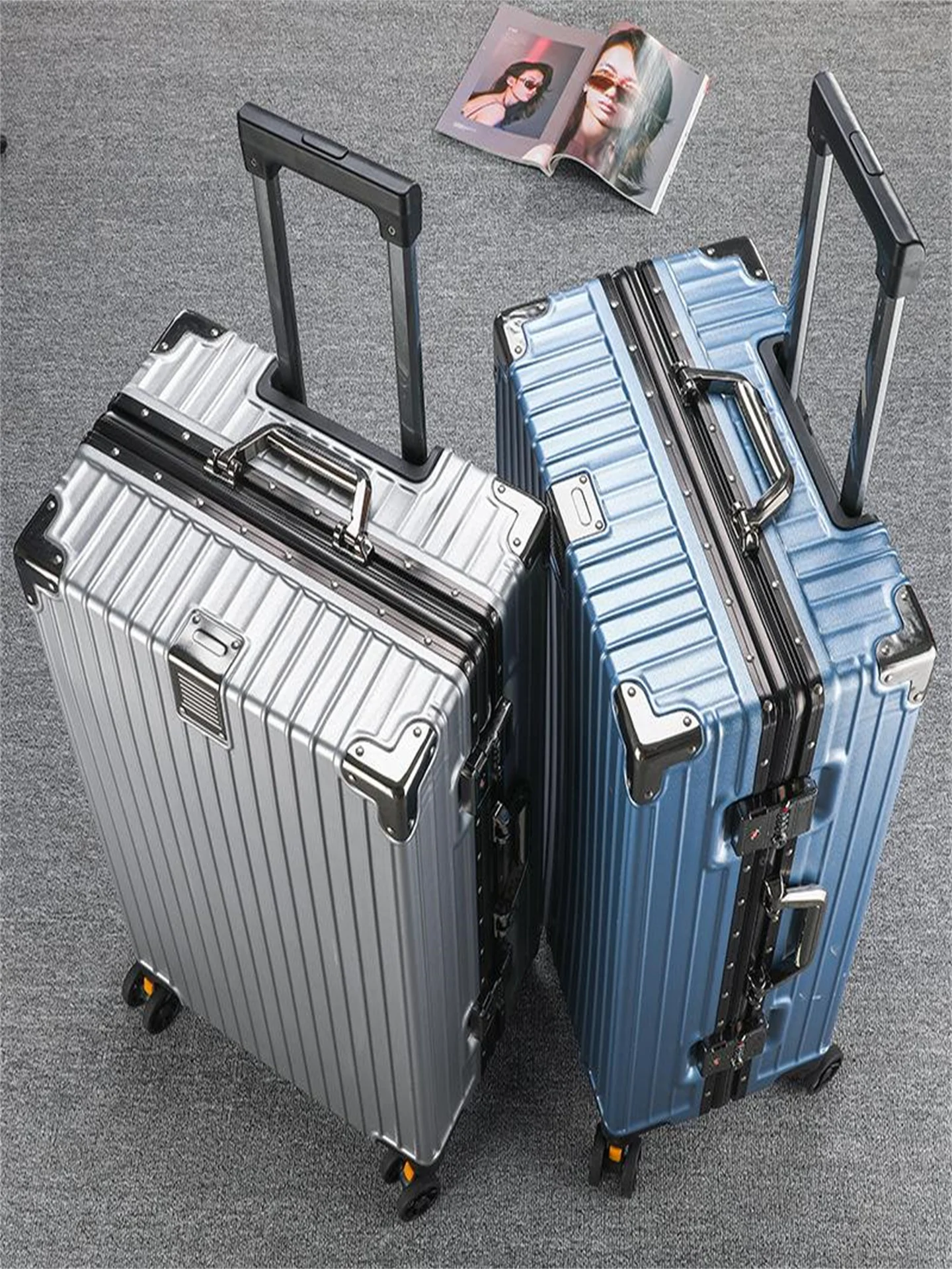 Durable Aluminum Frame Lage Suitcase 20 Inch with Multi-directional Wheels for Men And Women Travel Carry-on Password Box
Durable Aluminum Frame Lage Suitcase 20 Inch with Multi-directional Wheels for Men And Women Travel Carry-on Password Box