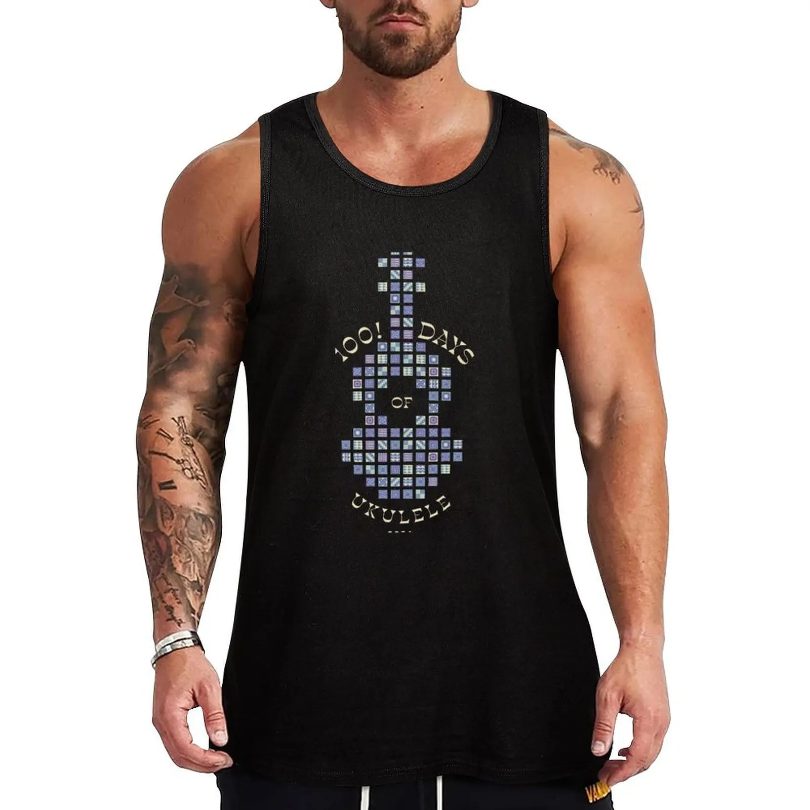 2024 Calendar Blocks 1: Blues (recommended: print on black) - 100 Days of Ukulele Tank Top Man clothes for gym anime
2024 Calendar Blocks 1: Blues (recommended: print on black) - 100 Days of Ukulele Tank Top Man clothes for gym anime