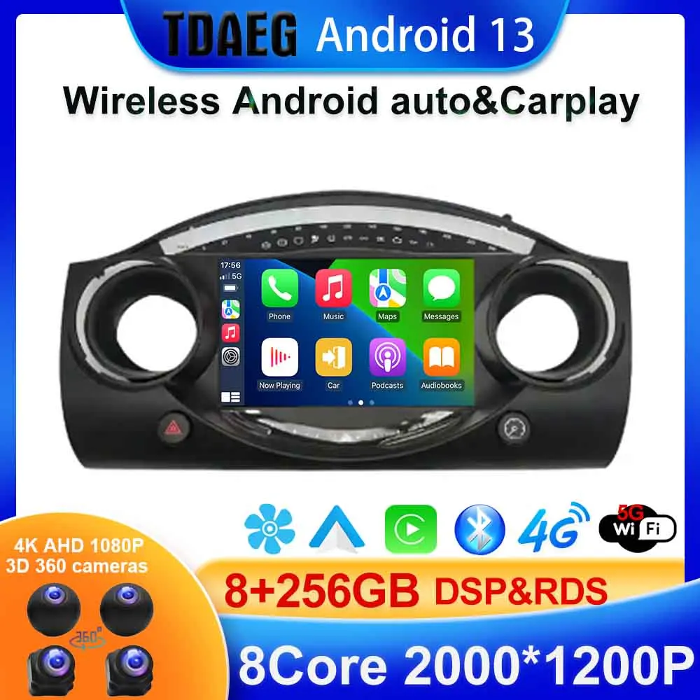 Автомобильная стереосистема android QLED с сенсорным экраном 2K для BMW Mini 2004-2006 BT, автомобильная стереосистема с охлаждающим вентилятором, беспроводная автомобильная система carplay 8 + 256G
Автомобильная стереосистема android QLED с сенсорным экраном 2K для BMW Mini 2004-2006 BT, автомобильная стереосистема с охлаждающим вентилятором, беспроводная автомобильная система carplay 8 + 256G