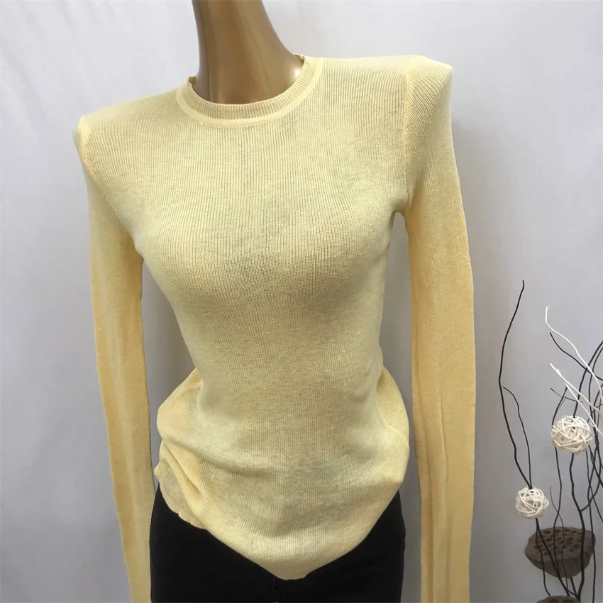 2023 Autumn Women Sweaters Lady Long Sleeve knitted Sweater Female O-neck Sweaters Basic Tops Pullover Shirts Bottomings 2257
2023 Autumn Women Sweaters Lady Long Sleeve knitted Sweater Female O-neck Sweaters Basic Tops Pullover Shirts Bottomings 2257