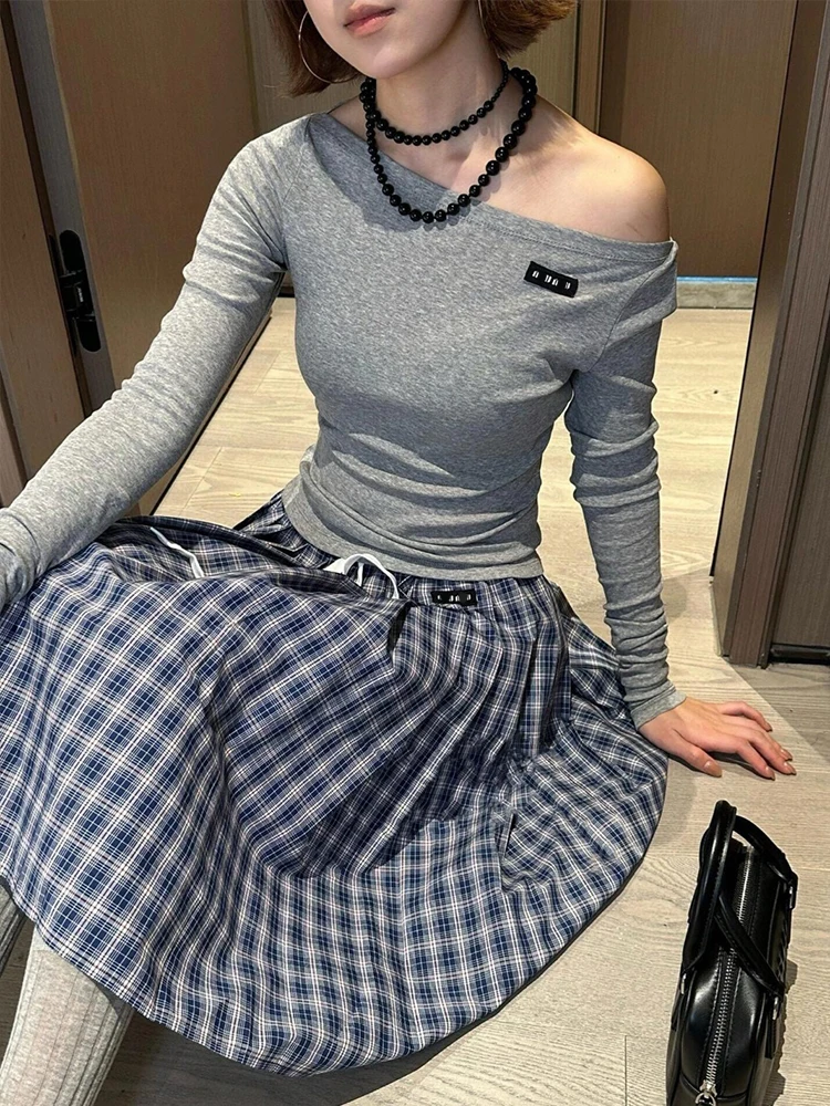 Miu Sle Women's Long Sve T-irt oulder Baring Layering Base irt Cotton Moisture ng Slim Fit Commute Sle
Miu Sle Women's Long Sve T-irt oulder Baring Layering Base irt Cotton Moisture ng Slim Fit Commute Sle