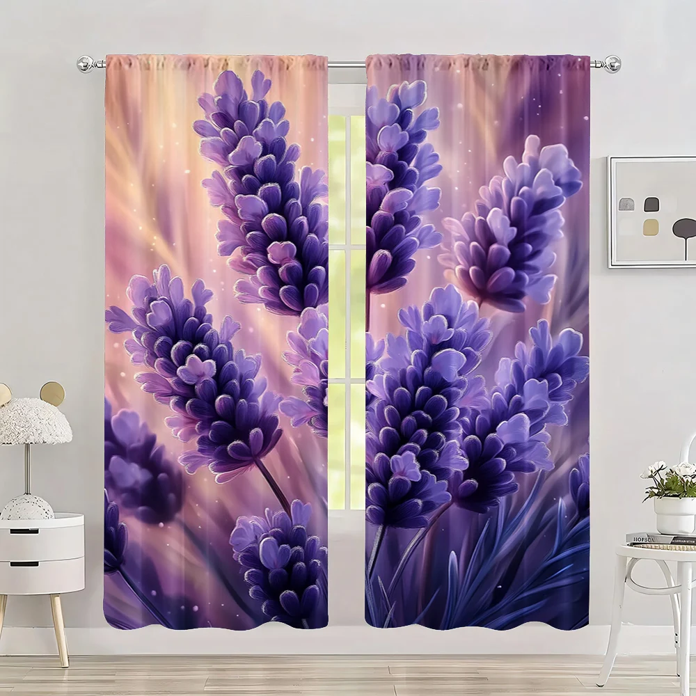 2pc, Spring party Curtain Lavender flowers Versatile 100% Polyester,Without Electricity Family Party Decoration Use for
2pc, Spring party Curtain Lavender flowers Versatile 100% Polyester,Without Electricity Family Party Decoration Use for