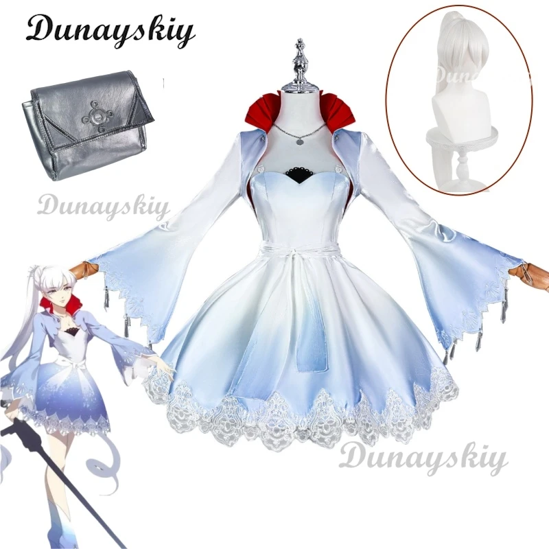 RWBY White Weiss Snow Cosplay Costume Wig Dress Uniform Halloween Carnival Party Christmas Play Role Clothes Clothing for Women
RWBY White Weiss Snow Cosplay Costume Wig Dress Uniform Halloween Carnival Party Christmas Play Role Clothes Clothing for Women