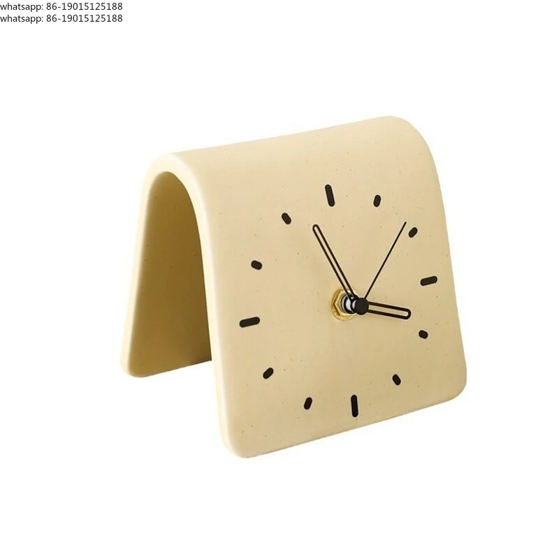 Creative countertop ceramic clock, simple desk clock, household ornament, living room bedside silent desk clock
Creative countertop ceramic clock, simple desk clock, household ornament, living room bedside silent desk clock