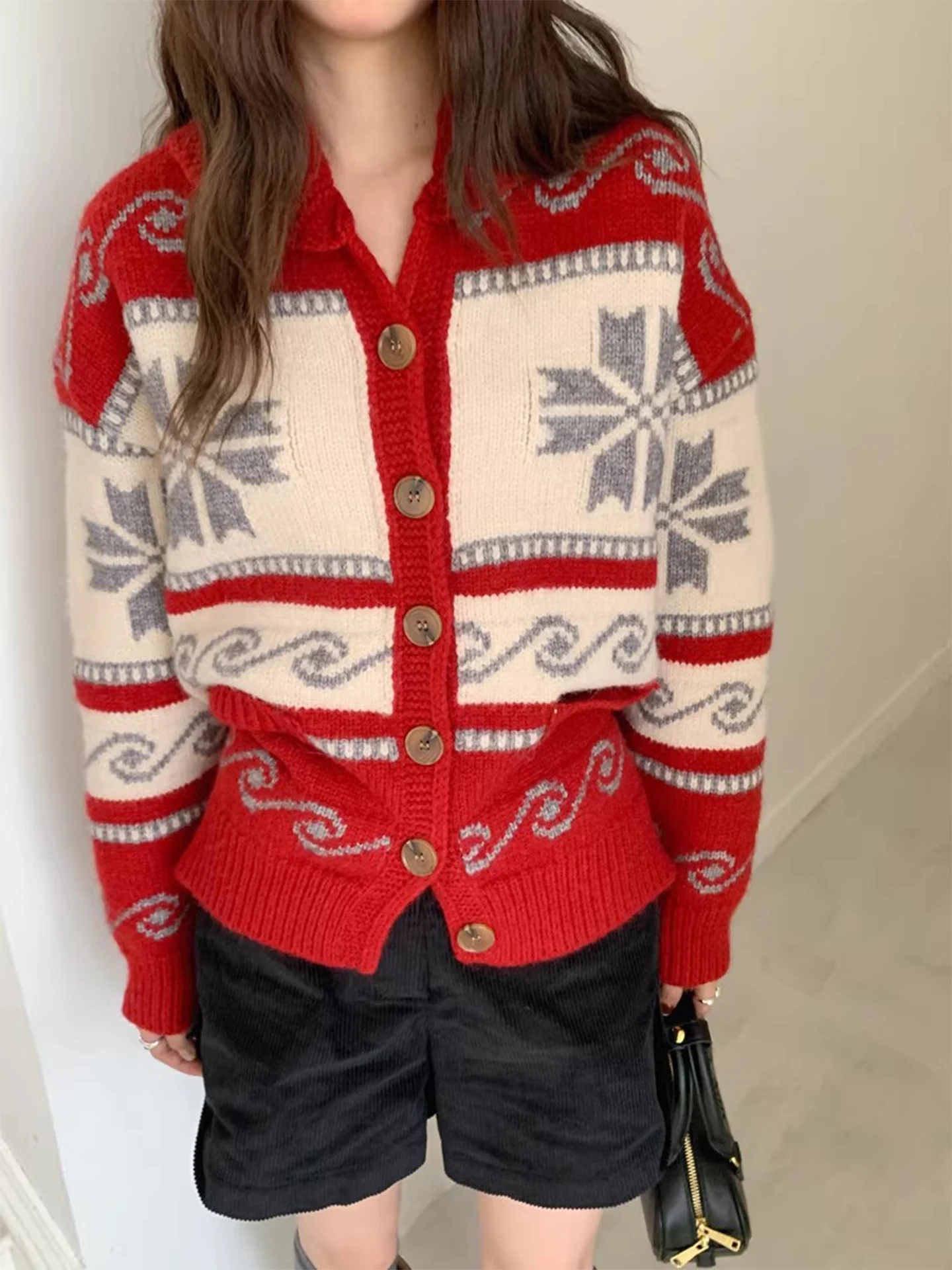 Cisas Aosphere Fair Isle Knitted Sweater Coat Women's Soft Plu Winter New Sle Vintage Long Sve Top Coat
Cisas Aosphere Fair Isle Knitted Sweater Coat Women's Soft Plu Winter New Sle Vintage Long Sve Top Coat