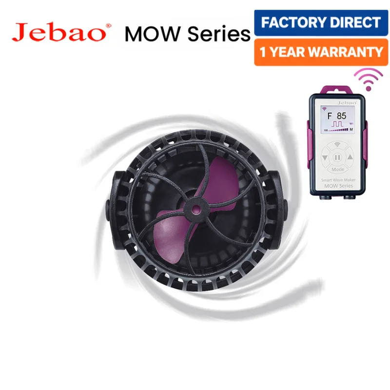 Jebao MOW Series Aquarium Intelligent Wave Pump with WiFi LCD Controller, Adjustable Water Flow Direction, 5 Modes for Fish Tank
Jebao MOW Series Aquarium Intelligent Wave Pump with WiFi LCD Controller, Adjustable Water Flow Direction, 5 Modes for Fish Tank