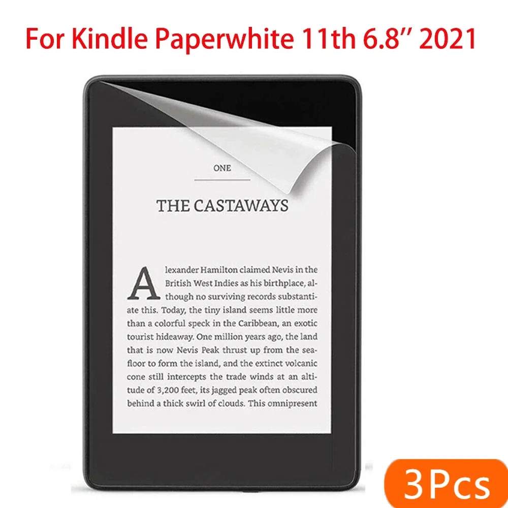 3 шт. мягкая защитная пленка для экрана Kindle Paperwhite 11th 6,8 дюйма поколения 2021, защитная прозрачная пленка для Kindle Paperwhite
3 шт. мягкая защитная пленка для экрана Kindle Paperwhite 11th 6,8 дюйма поколения 2021, защитная прозрачная пленка для Kindle Paperwhite
