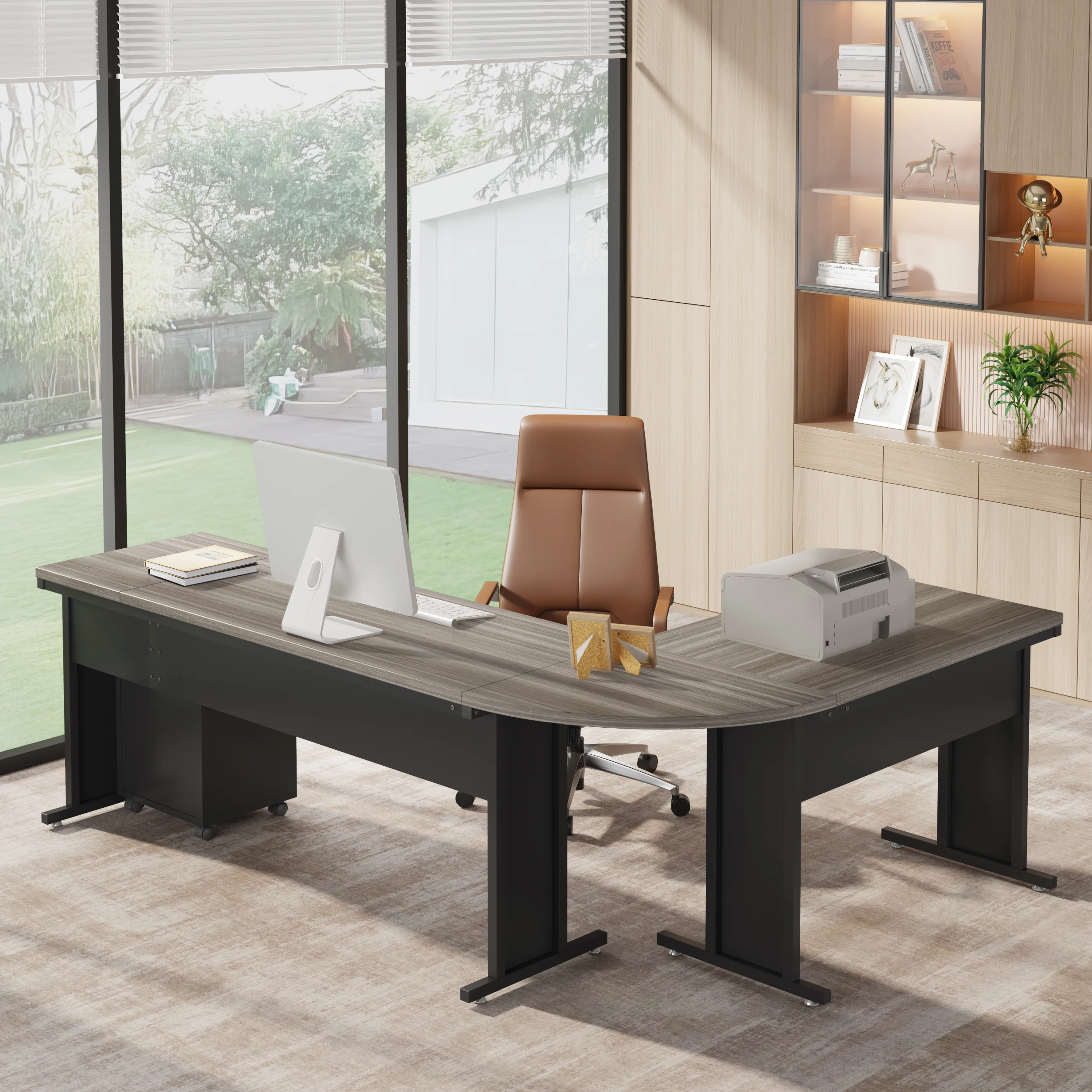 as-Tribesigns 83-Inch Large L Shaped Desk, Reversible Executive Office Desk, Modern Corner Computer Table Business Workstation@
as-Tribesigns 83-Inch Large L Shaped Desk, Reversible Executive Office Desk, Modern Corner Computer Table Business Workstation@