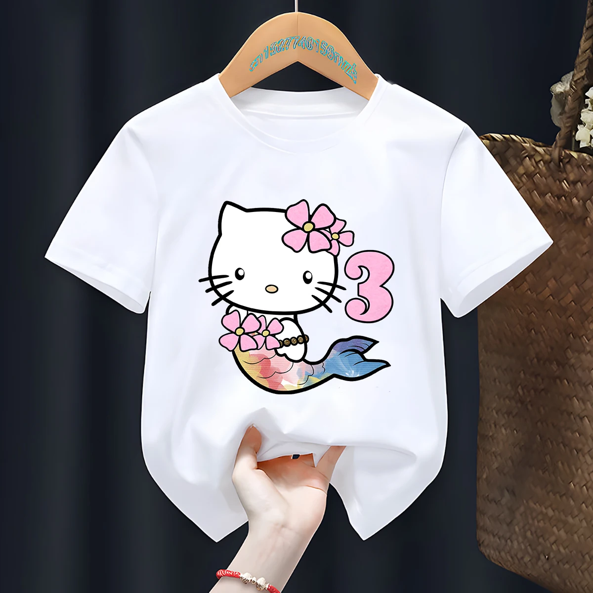 Children's Clothing Hello Kitty Printed O Neck T Shirt Summer Kids Clothes Cute Cartoon Girls T-shirts Women Short Sleeve Tops
Children's Clothing Hello Kitty Printed O Neck T Shirt Summer Kids Clothes Cute Cartoon Girls T-shirts Women Short Sleeve Tops