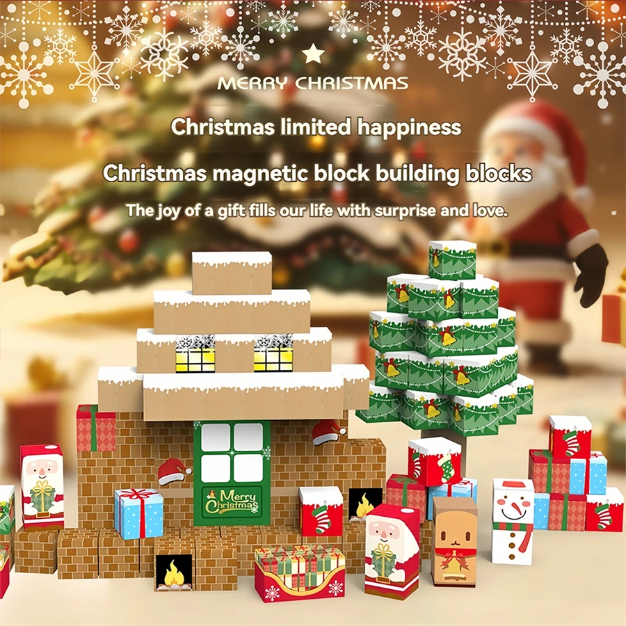 Educational Magnetic Building blocks Toys for Boys and Girls Christmas Gifts Christmas Scene Santa Claus scene building models
Educational Magnetic Building blocks Toys for Boys and Girls Christmas Gifts Christmas Scene Santa Claus scene building models