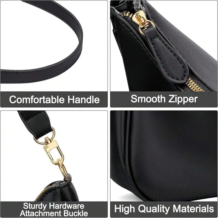 Women Retro Hobo Shoulder Bag With Adjustable Strap And Zipper Closure
Women Retro Hobo Shoulder Bag With Adjustable Strap And Zipper Closure