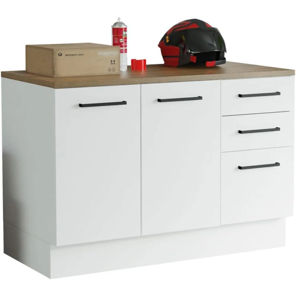 Heavy-Duty Garage and Utility Room Base Storage Cabinet with 2 Doors and 3 Drawers Storage Shelves 47 Inch
Heavy-Duty Garage and Utility Room Base Storage Cabinet with 2 Doors and 3 Drawers Storage Shelves 47 Inch