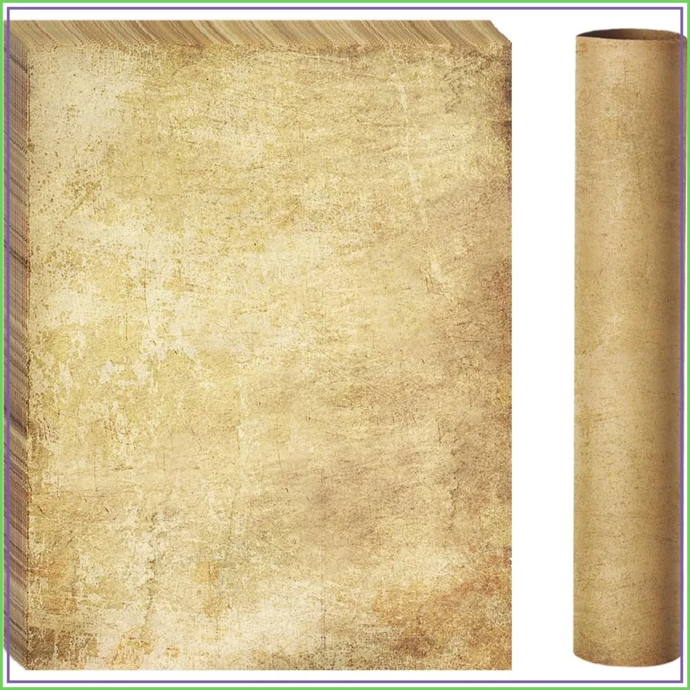 Vintage Stationery Paper, Parchment Printer Paper 8.5 x 11, 100 Sheets Aged Stationery for Letter Writing, Certificates, Diplomas, Resumes, Crafts (100 GSM)
Vintage Stationery Paper, Parchment Printer Paper 8.5 x 11, 100 Sheets Aged Stationery for Letter Writing, Certificates, Diplomas, Resumes, Crafts (100 GSM)