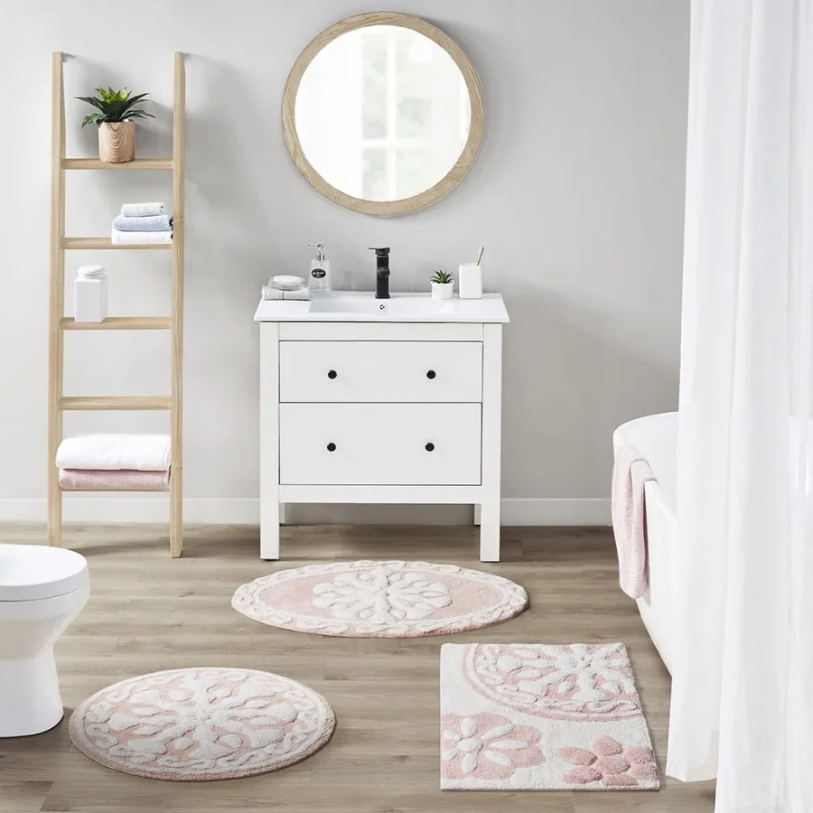 Cotton Tufted Bathroom Rug Rectangular Bath Mat Machine Washable Non-Slip Pink
Cotton Tufted Bathroom Rug Rectangular Bath Mat Machine Washable Non-Slip Pink