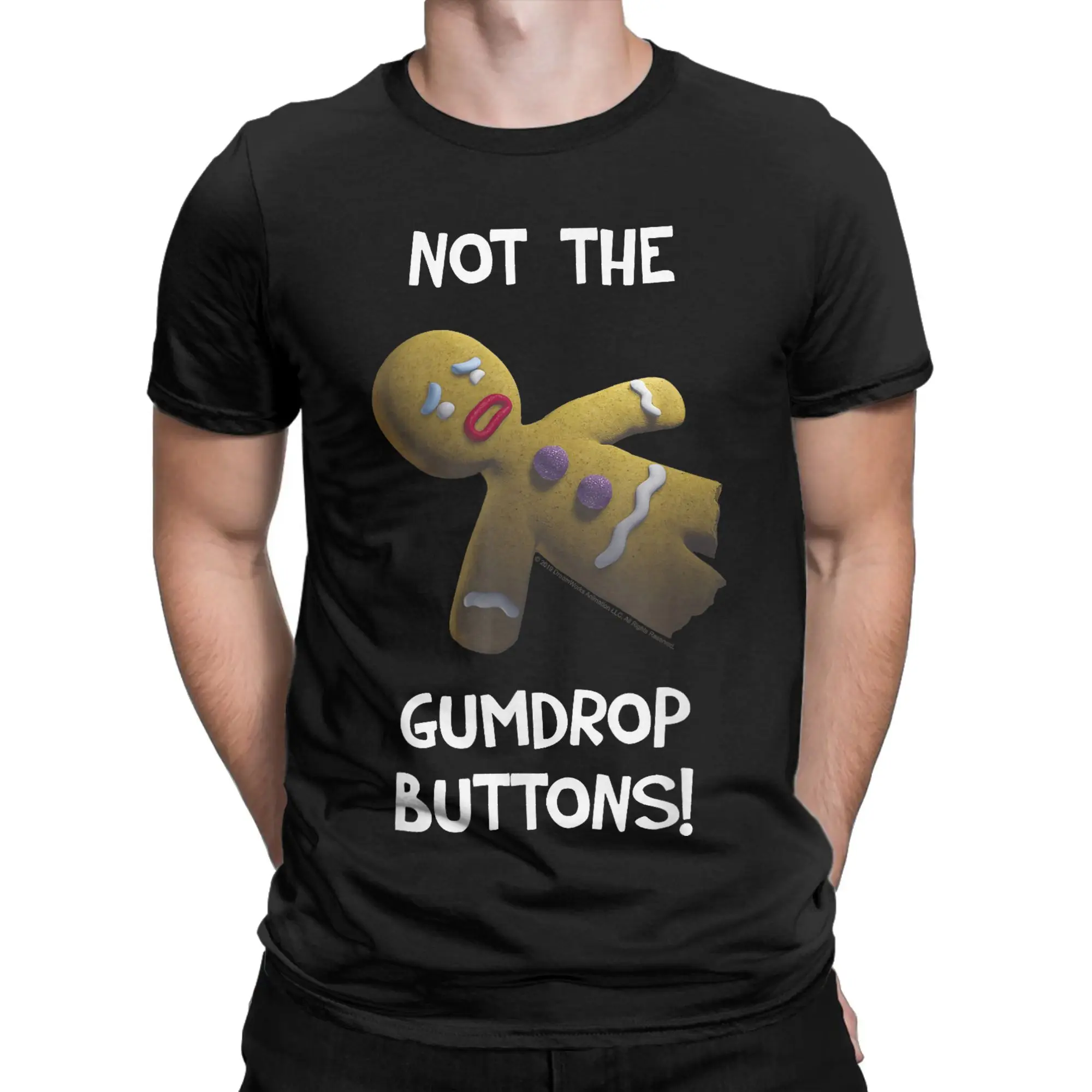 Shrek Gingerbread Man Not The Gumdrop Buttons Мужские футболки Хипстерская футболка с коротким рукавом Футболка с круглым вырезом Топы из чистого хлопка
Shrek Gingerbread Man Not The Gumdrop Buttons Мужские футболки Хипстерская футболка с коротким рукавом Футболка с круглым вырезом Топы из чистого хлопка