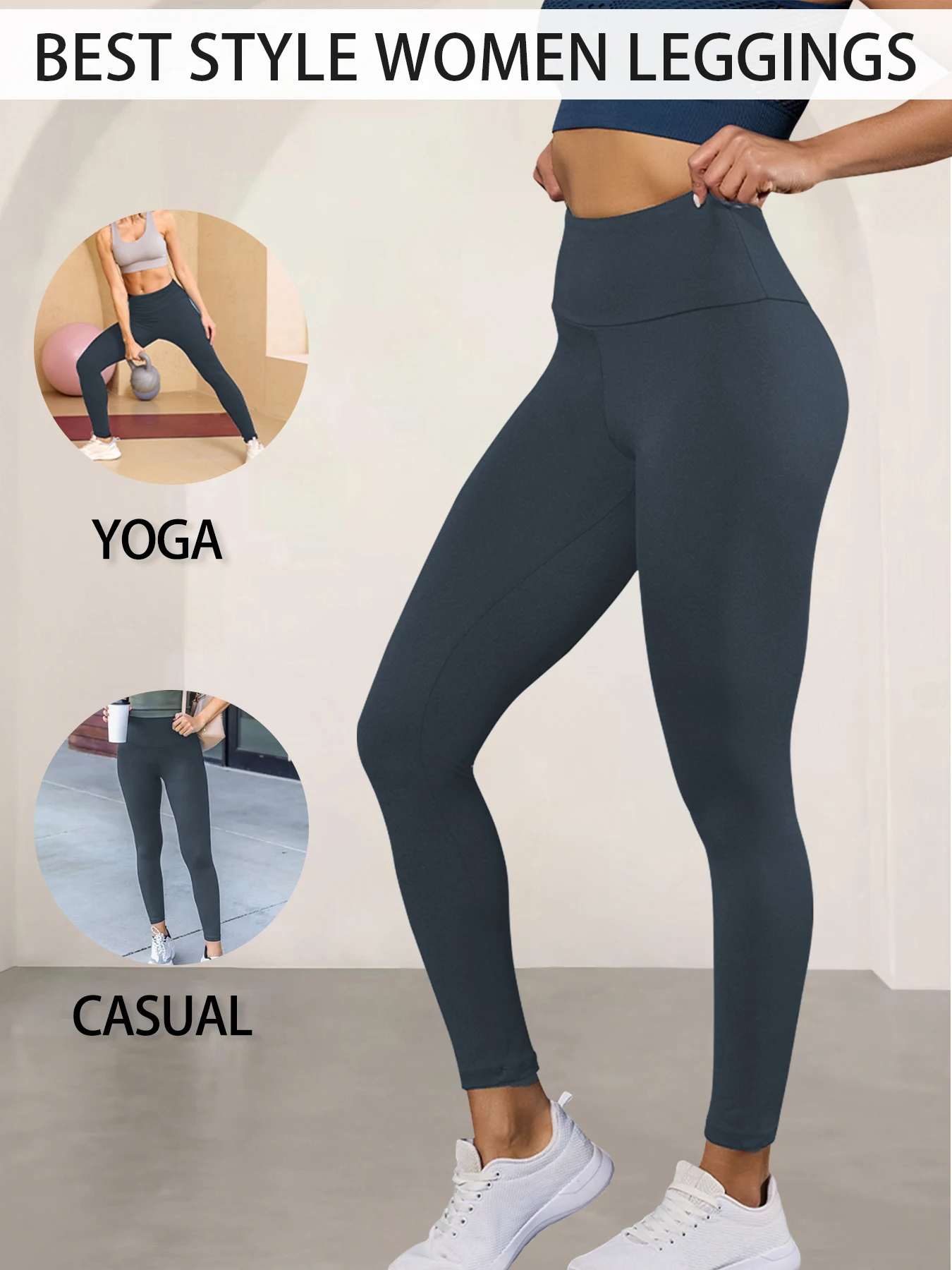 Women Super Soft High Waist Leggings, Tummy Control Non See Through Sports Pants for Gym Yoga Running Fitness Wear
Women Super Soft High Waist Leggings, Tummy Control Non See Through Sports Pants for Gym Yoga Running Fitness Wear
