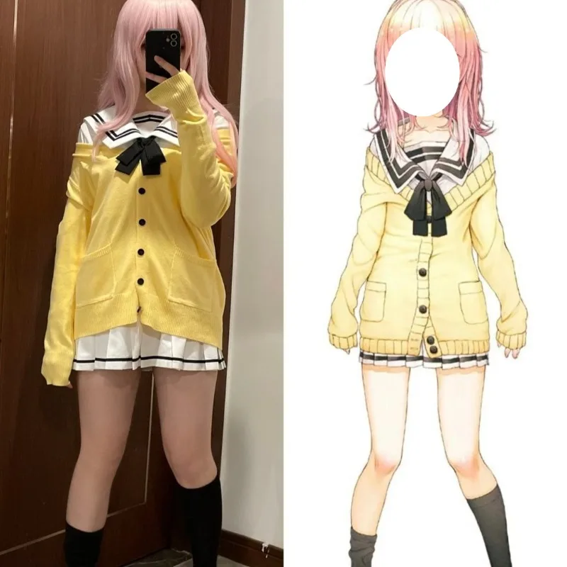 Game Miyuki Sone Cosplay Costume School Uniform JK Skirt Full Set Yellow Dress Role Play Outfit for Women Theme Party
Game Miyuki Sone Cosplay Costume School Uniform JK Skirt Full Set Yellow Dress Role Play Outfit for Women Theme Party