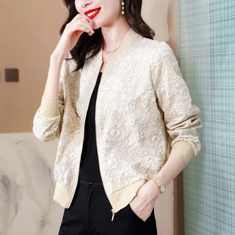 2024 New Spring and Autumn Jacket Short Coat Women's Mom's Dress Beautiful and Unique Small Top Cardigan Baseball Female
2024 New Spring and Autumn Jacket Short Coat Women's Mom's Dress Beautiful and Unique Small Top Cardigan Baseball Female