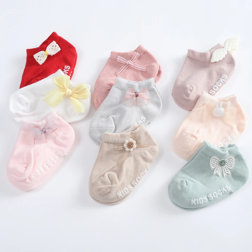 Носки для младенцев 0-5 лет, однотонные мягкие Нескользящие, с бантом, для девочек, 3 пары, весна-лето
Носки для младенцев 0-5 лет, однотонные мягкие Нескользящие, с бантом, для девочек, 3 пары, весна-лето