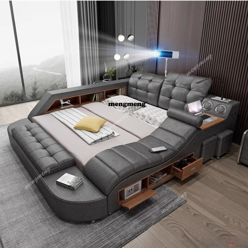 Frames Luxury Headboard Bed Modern Upholstered Waterproof Massage Bed Storage King Size Camarotes Para Dormitorio
Frames Luxury Headboard Bed Modern Upholstered Waterproof Massage Bed Storage King Size Camarotes Para Dormitorio