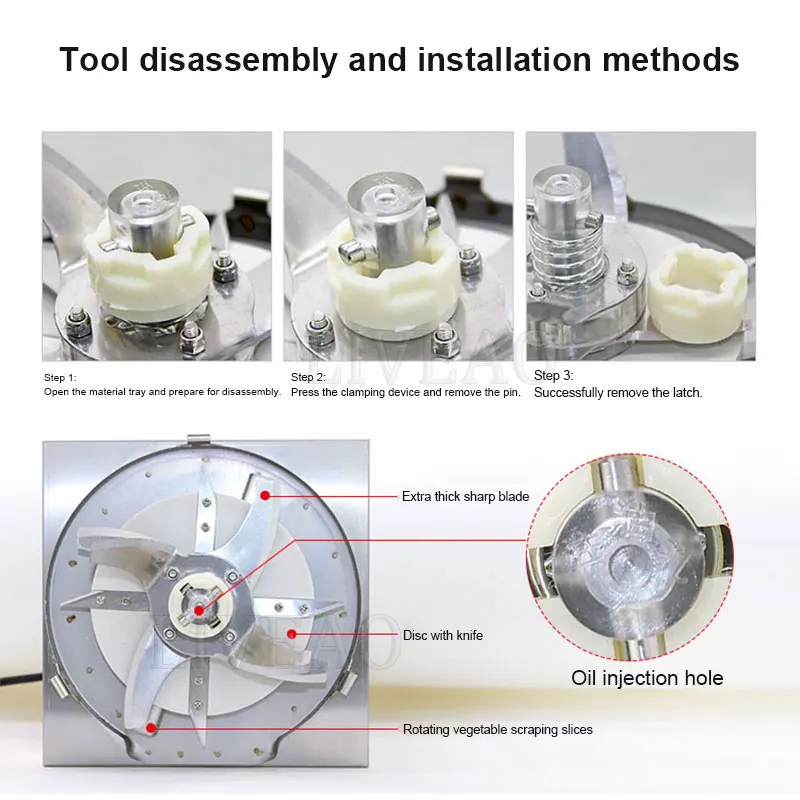 Stainless Steel Garlic Radish Chopper Electric Food Vegetable Grinder Cutting Machine
Stainless Steel Garlic Radish Chopper Electric Food Vegetable Grinder Cutting Machine