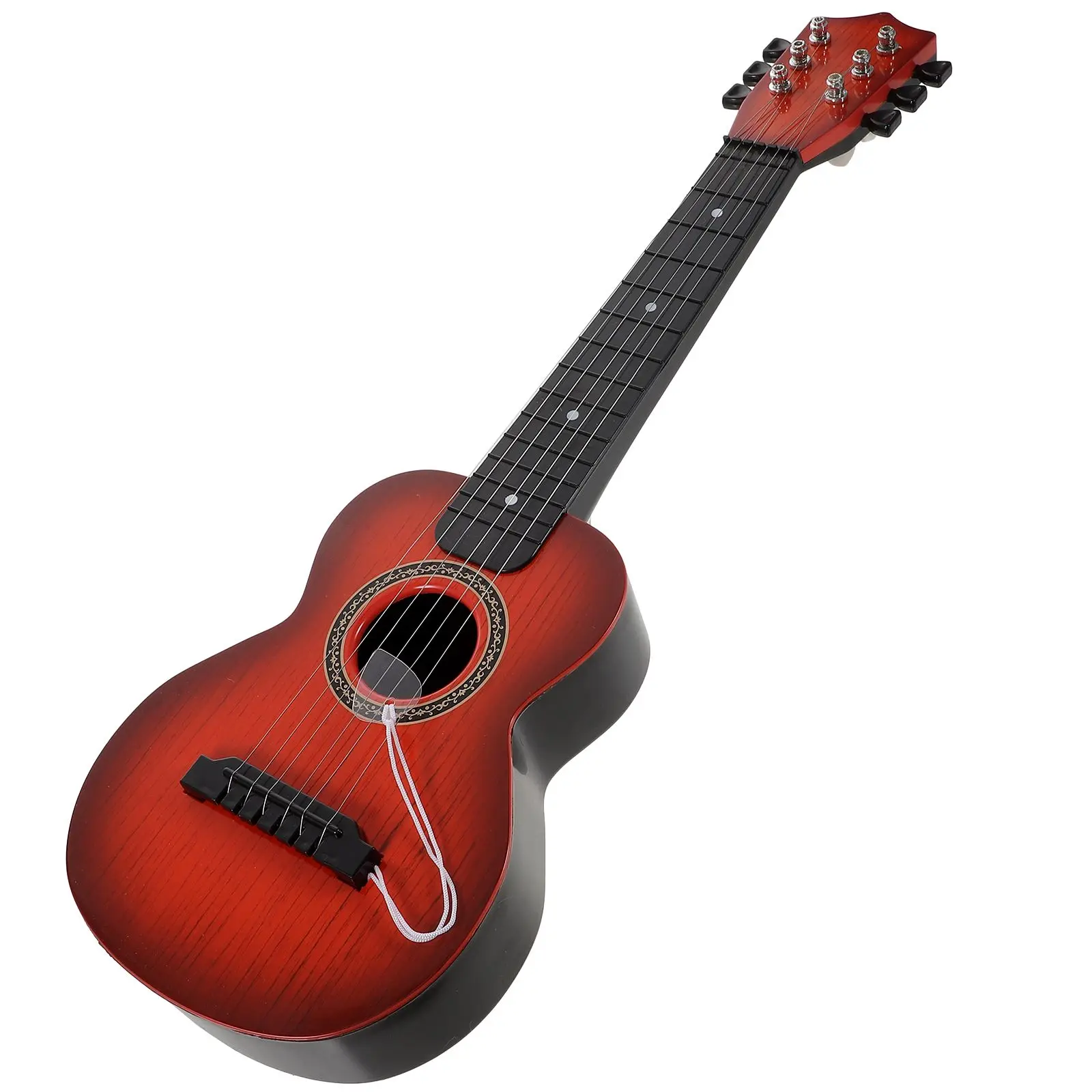 Mini Educational Guitar Toy 6 Strings ABS Plastic Stainless Steel Brown Color 56x20x9cm Size Kids Instrument Gift
Mini Educational Guitar Toy 6 Strings ABS Plastic Stainless Steel Brown Color 56x20x9cm Size Kids Instrument Gift