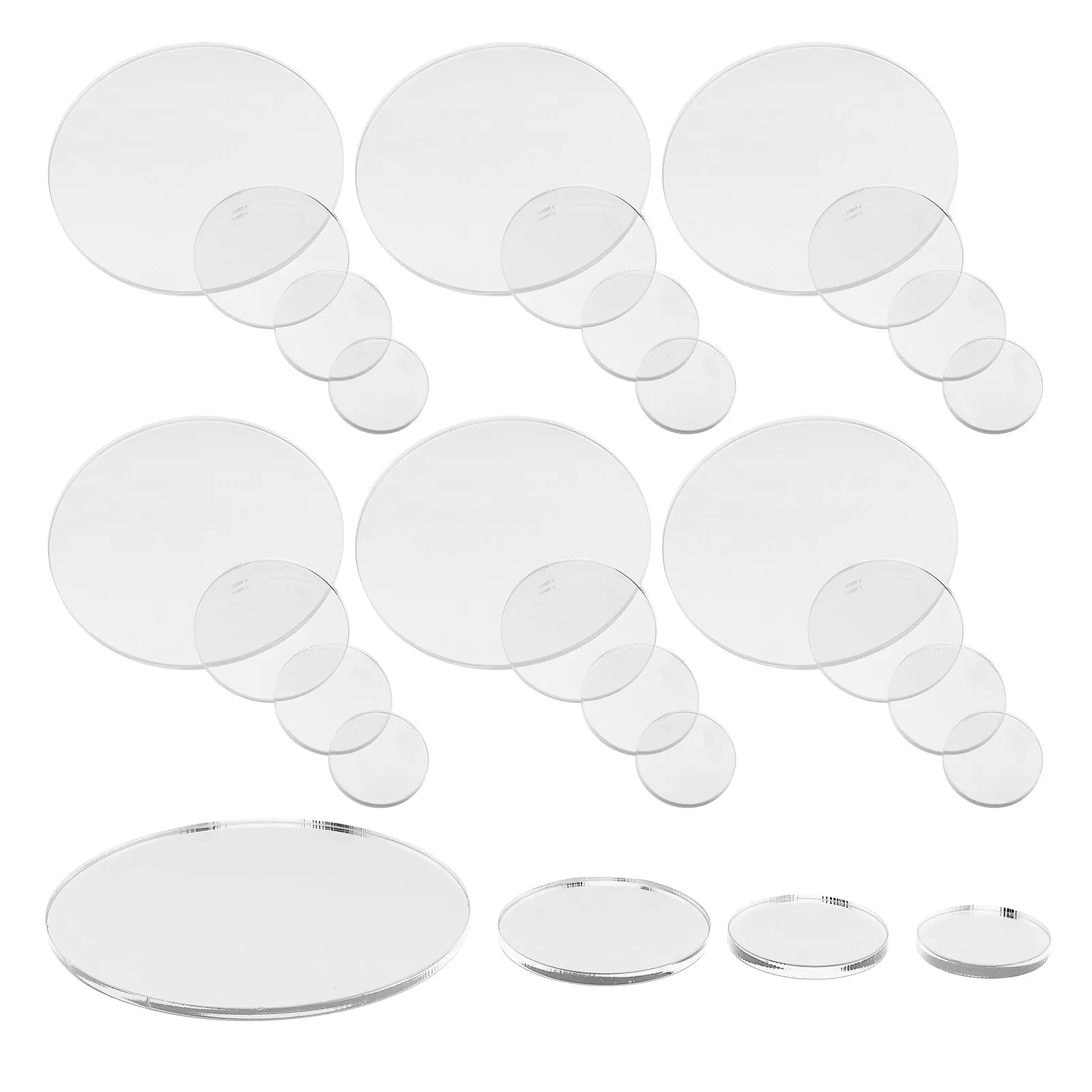40Pcs Clear Acrylic Round Bases Sturdy Mini Base for DIY Miniature Crafting Acrylic Discs Set Versatile Base for Figures
40Pcs Clear Acrylic Round Bases Sturdy Mini Base for DIY Miniature Crafting Acrylic Discs Set Versatile Base for Figures