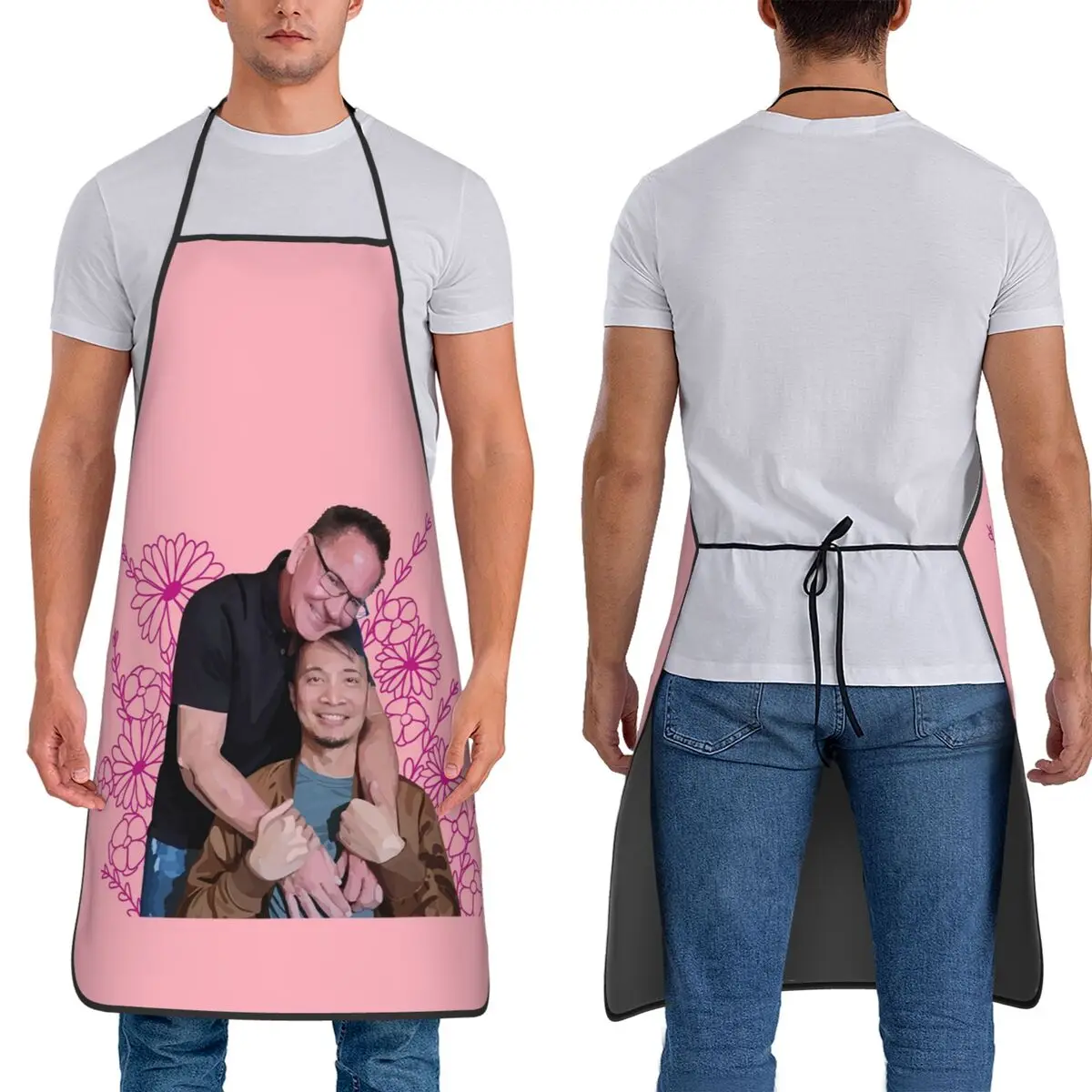 Фартук Джастина и Джефф 2021, фартук для шеф-повара, приготовления пищи, выпечки, водонепроницаемый нагрудник, кухонный фартук для чистки для женщин и мужчин, живопись 
Фартук Джастина и Джефф 2021, фартук для шеф-повара, приготовления пищи, выпечки, водонепроницаемый нагрудник, кухонный фартук для чистки для женщин и мужчин, живопись