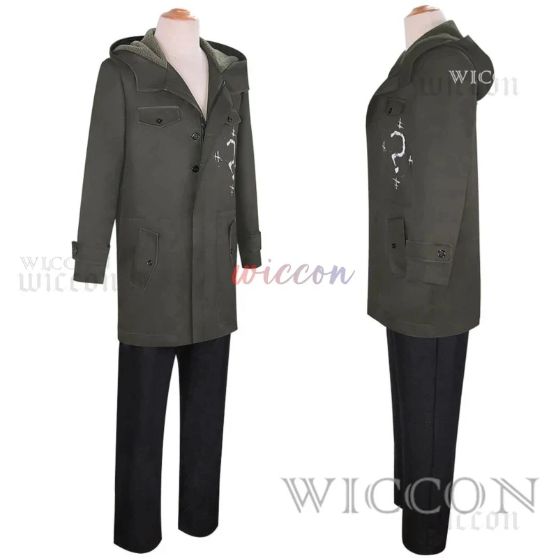 Army Green Riddler Cosplay Costume Jacket with Mask Headgear Gloves Edward Villain Question Mark Coat Halloween Cosplay Outfits
Army Green Riddler Cosplay Costume Jacket with Mask Headgear Gloves Edward Villain Question Mark Coat Halloween Cosplay Outfits