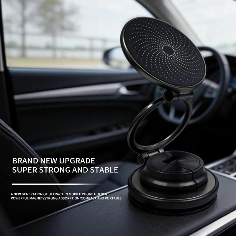 360° Foldable Ultra-Slim Navigation Bar Car Phone Holder with MagSafe and Vacuum Suction for Live Streaming on Desktops
360° Foldable Ultra-Slim Navigation Bar Car Phone Holder with MagSafe and Vacuum Suction for Live Streaming on Desktops