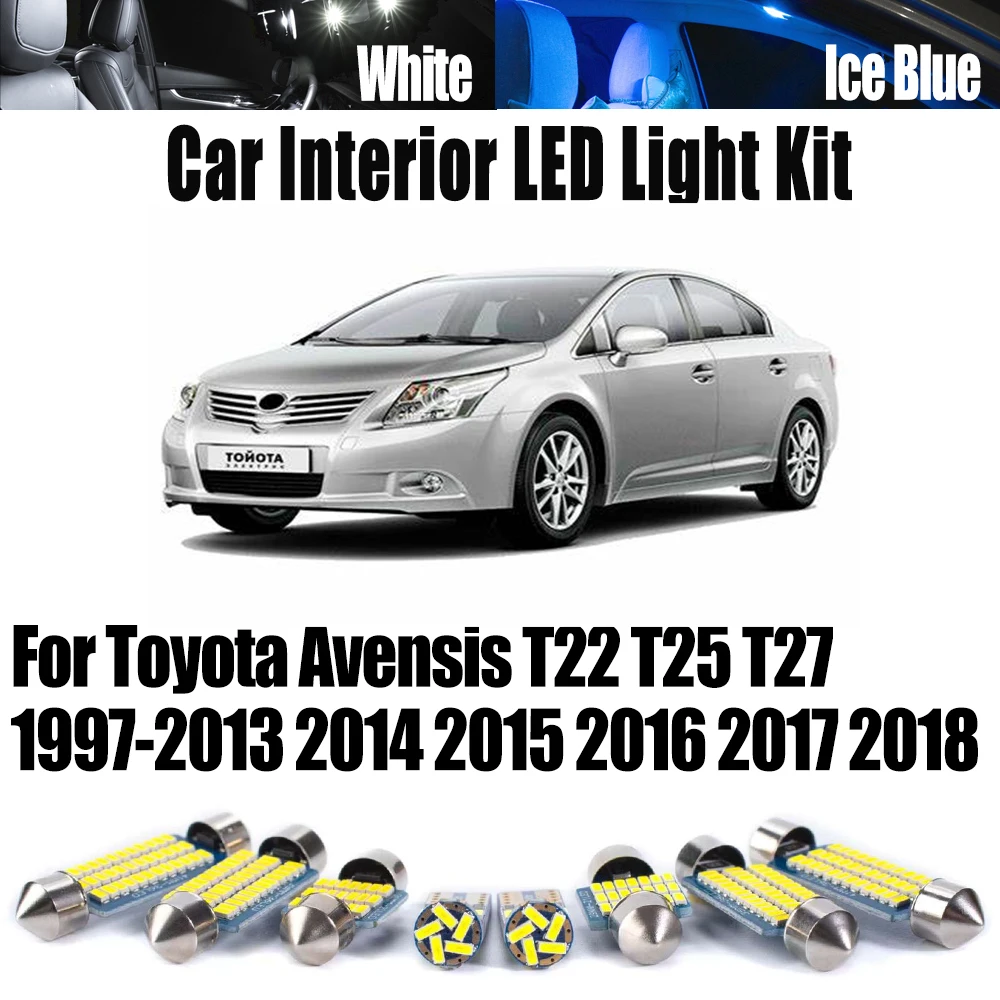 Canbus светодиодный комплект внутреннего освещения багажника для Toyota Avensis T22 T25 T27 1997-2013 2014 2015 2016 2017 2018 автомобильные внутренние лампы
Canbus светодиодный комплект внутреннего освещения багажника для Toyota Avensis T22 T25 T27 1997-2013 2014 2015 2016 2017 2018 автомобильные внутренние лампы