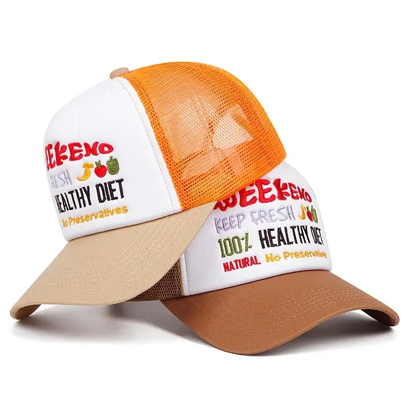 Flat Brim Trucker Cap Embroidered Truck Outdoor Sunshade Plaid Mesh Curved Brim Windproof Hat Unisex American Style Snapback Hat
Flat Brim Trucker Cap Embroidered Truck Outdoor Sunshade Plaid Mesh Curved Brim Windproof Hat Unisex American Style Snapback Hat