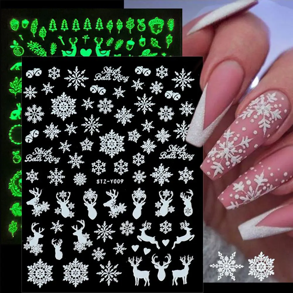 in the Dark New Year DIY Nails Art Decorations 3D Luminous Nail Stickers Christmas Nail Stickers Xmas Nail Decals Nail Foils
in the Dark New Year DIY Nails Art Decorations 3D Luminous Nail Stickers Christmas Nail Stickers Xmas Nail Decals Nail Foils