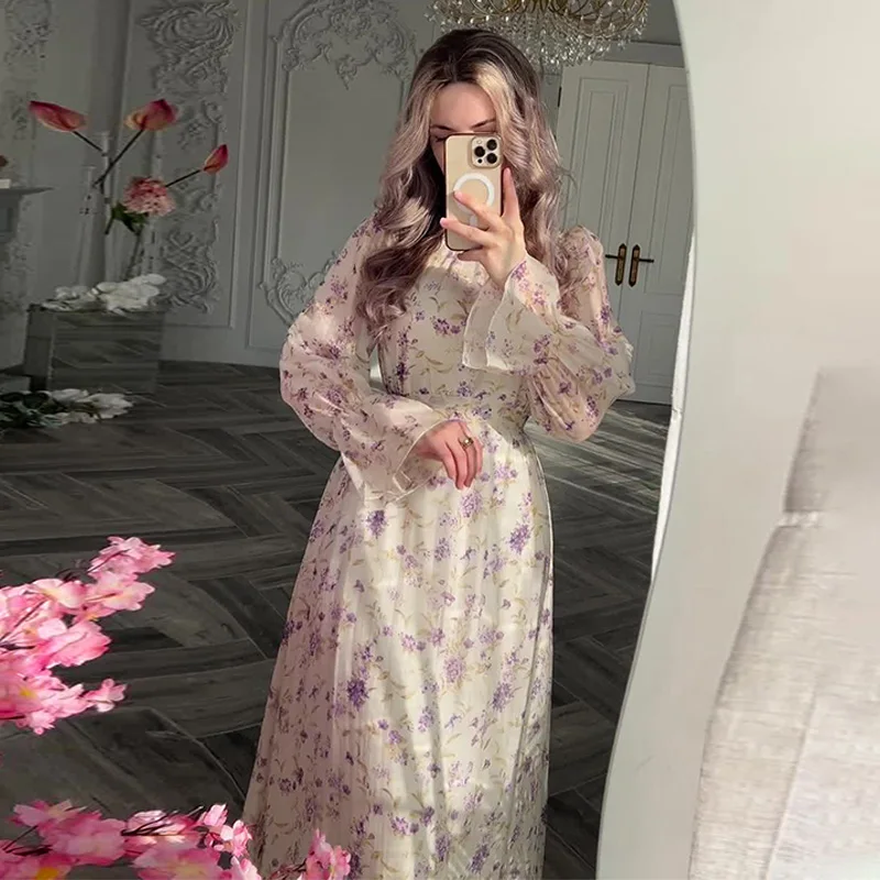 French Chiffon Print Midi Dress for Women 2024 New Summer Elegent Party Floral Vestidos Holiday Vintage Female Clothes
French Chiffon Print Midi Dress for Women 2024 New Summer Elegent Party Floral Vestidos Holiday Vintage Female Clothes