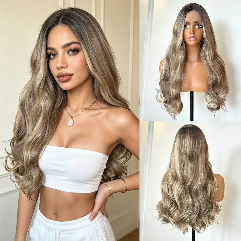 Long Wavy Light Blonde Balayage Synthetic Wig for Women Heat Resistant Glueless Cosplay Party Hair Natural Fiber Daily Use
Long Wavy Light Blonde Balayage Synthetic Wig for Women Heat Resistant Glueless Cosplay Party Hair Natural Fiber Daily Use