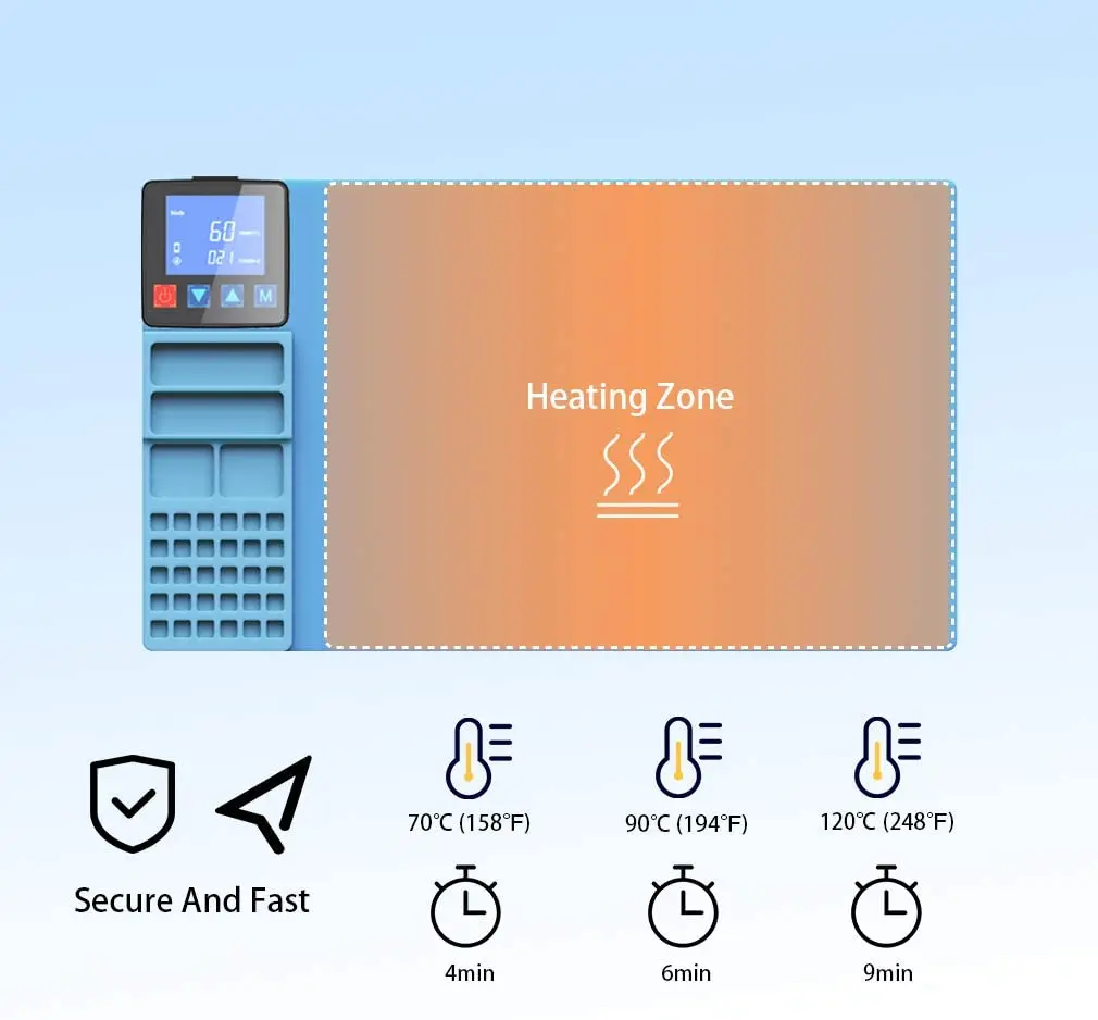 CPB320 Heating Plate LCD Screen Separator Screen Repair Kit Efficient Remover CPB Pre-heating Pad for iPhone iPad
CPB320 Heating Plate LCD Screen Separator Screen Repair Kit Efficient Remover CPB Pre-heating Pad for iPhone iPad