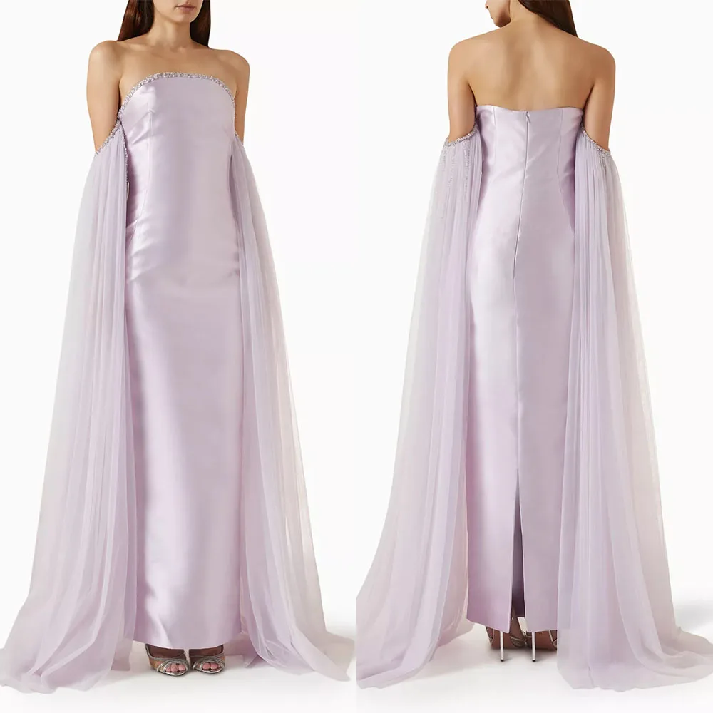 High Quality Customized Strapless Beaded Ankle Length Sweep Train Straight Luxury Evening Dress فساتين السهرة Vestidos De Fiesta
High Quality Customized Strapless Beaded Ankle Length Sweep Train Straight Luxury Evening Dress فساتين السهرة Vestidos De Fiesta