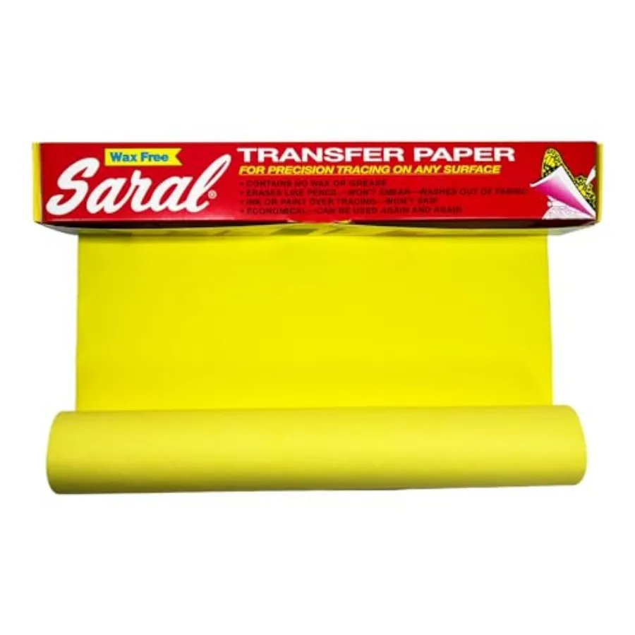 Wax Free Transfer Paper - Yellow - 12 inches x 12 Foot Roll
Wax Free Transfer Paper - Yellow - 12 inches x 12 Foot Roll