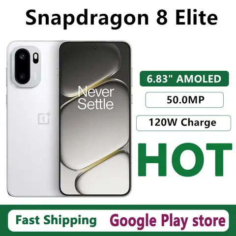 Original Oneplus Ace 6 Mobile Phone 7800mAh Battery Fingerprint 6.83" AMOLED 50.0MP Camera Snapdragon 8 Elite OTA 120W Charge
