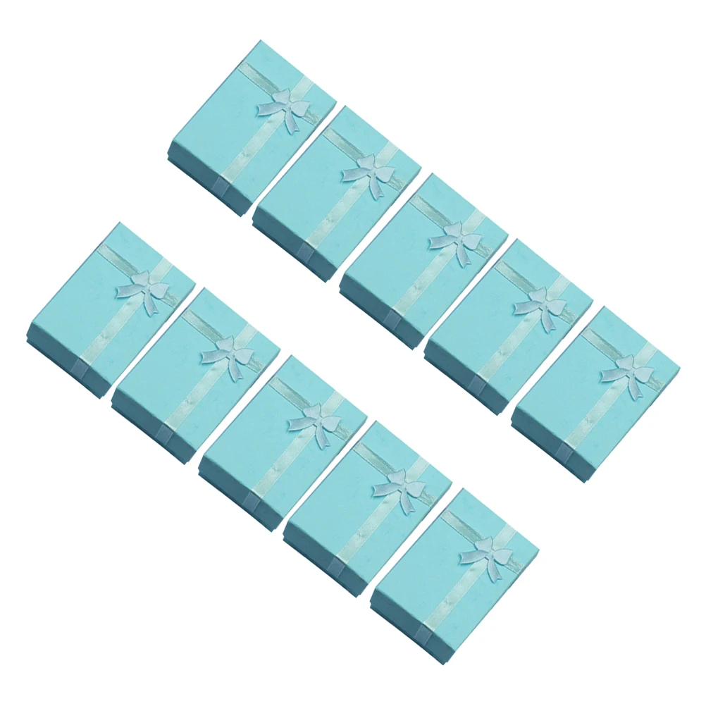 10PCS Bowknot Shape Jewelry Box Necklace Storage Container Ring Display Case Organizer for Home Shop (Sky-blue)
10PCS Bowknot Shape Jewelry Box Necklace Storage Container Ring Display Case Organizer for Home Shop (Sky-blue)