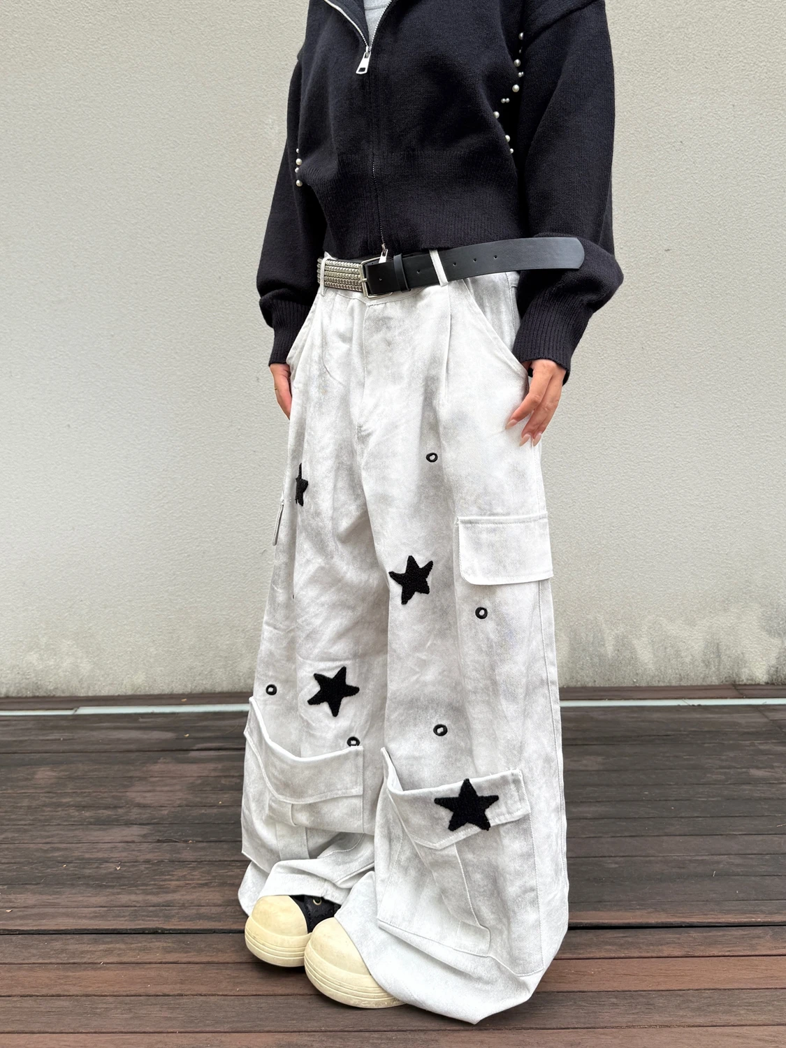 Retro American High Street Dyed Work Pants Men's Women's Large Pocket Design Sensation Work Jeans Trendy Star Pattern
Retro American High Street Dyed Work Pants Men's Women's Large Pocket Design Sensation Work Jeans Trendy Star Pattern
