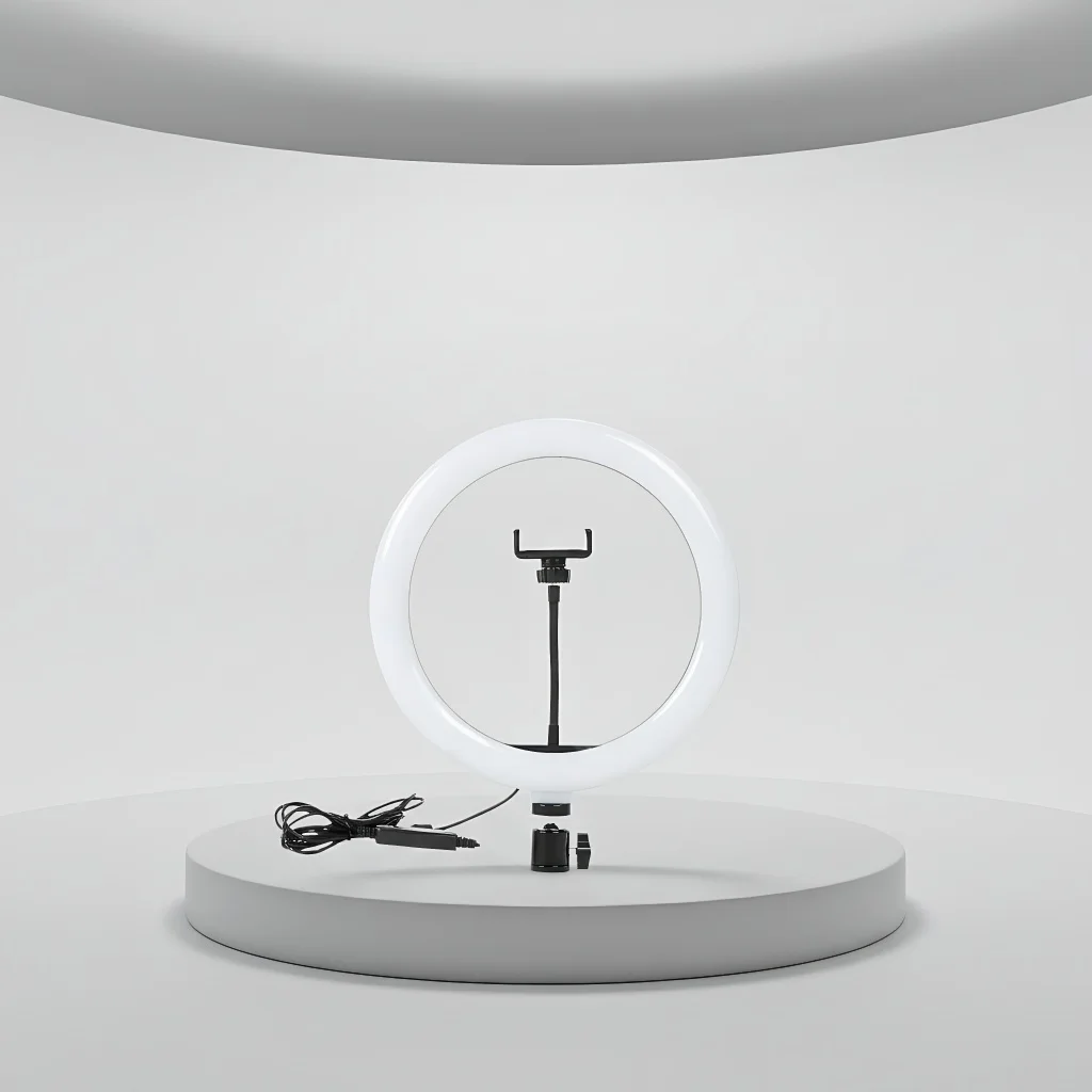 10 inch Selfie Ring Light with Stand, LED Photography Fill Light for Video Recording Live Broadcast Makeup, Dimmable Ring Lamp
10 inch Selfie Ring Light with Stand, LED Photography Fill Light for Video Recording Live Broadcast Makeup, Dimmable Ring Lamp